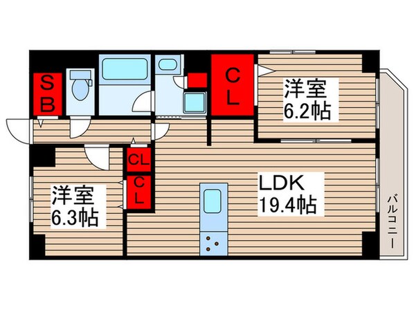 Ruhe burgの物件間取画像